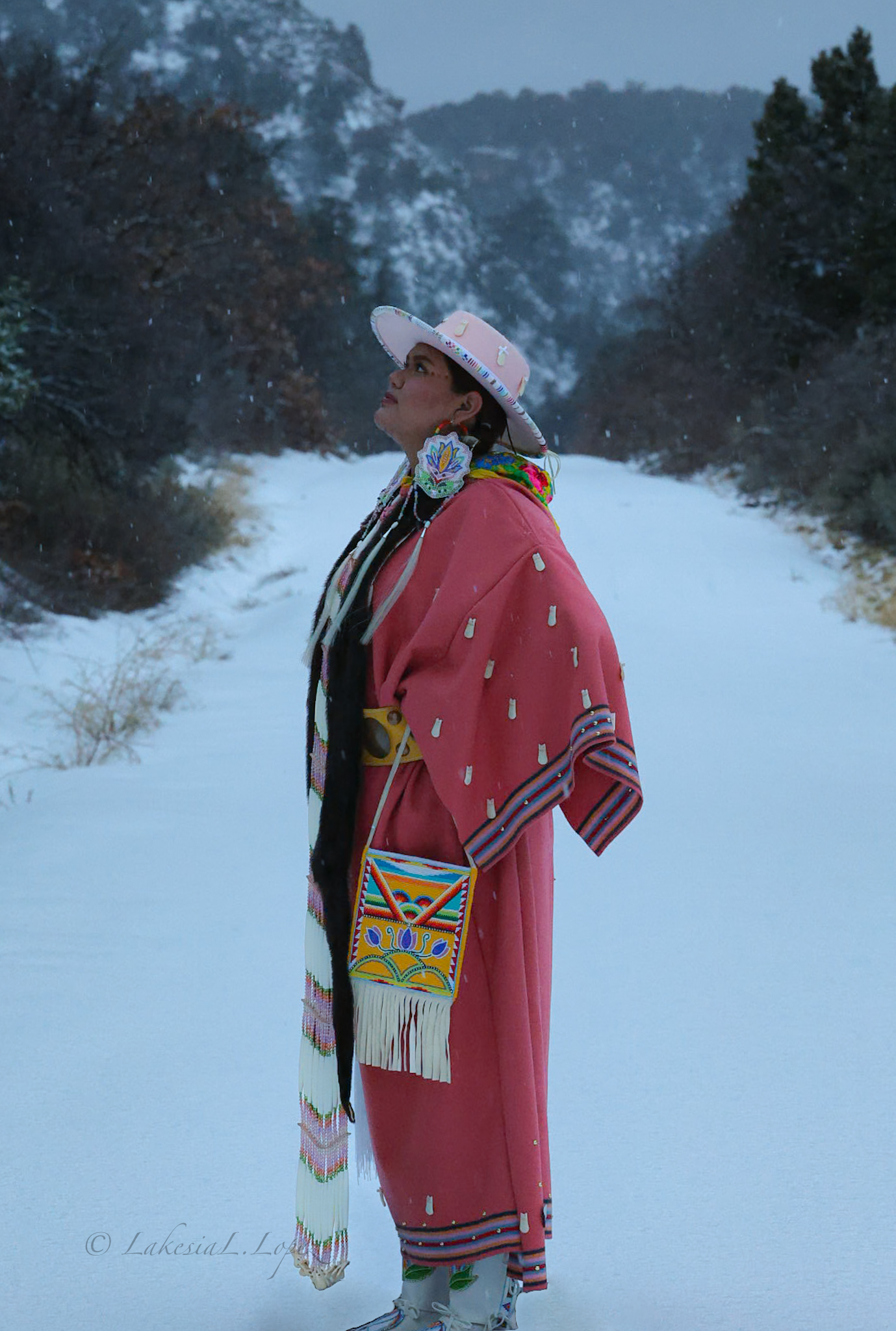 Cultural portrait in the snow